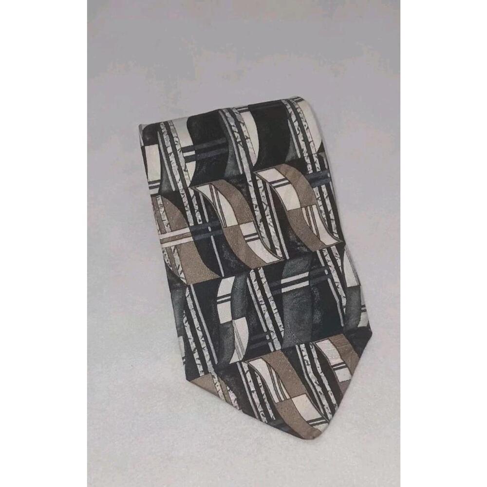 Louis Feraud Tie Mens Necktie 100% Silk Multicolor